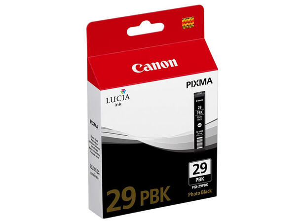 Canon Blekk PGI-29PBK Photo Black Foto sort blekk til Pixma Pro 1